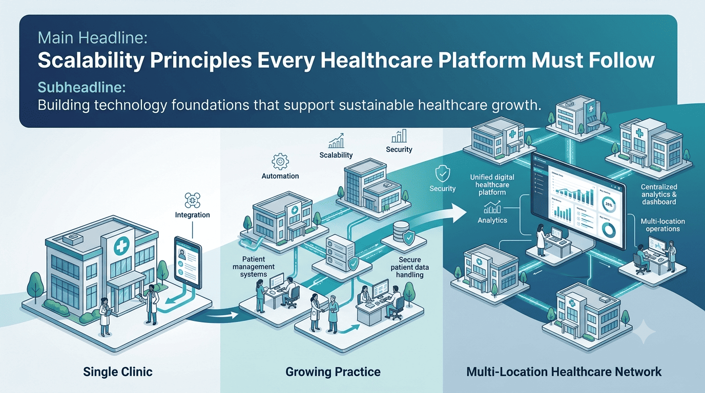scalability principles every healthcare platform must follow for sustainable healthcare growth